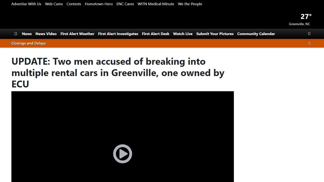 UPDATE: Two men accused of breaking into multiple rental cars in Greenville, one owned by ECU